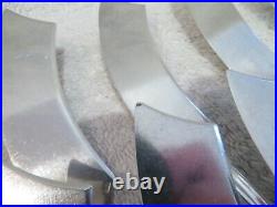 11 couverts poisson métal argenté Cailar art nouveau 1900 23p fish cutlery set