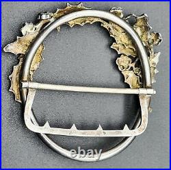 19° Boucle ceinture en argent art nouveau, orfèvre BAUDET Louis Fils. Silver
