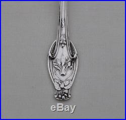 4 CUILLERES A CAFE N ARGENT MASSIF ART NOUVEAU Sterling Silver Coffee Spoons