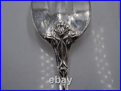 6 Fourchettes A Huitre Argent Massif Poincon Minerve Art Nouveau