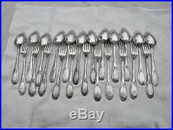 ART NOUVEAU COUVERTS MÉNAGÈRE MÉTAL ARGENTÉ 1900 silver plated cutlery flatware