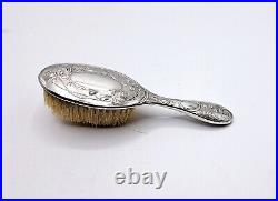 Adorable Brosse d'enfant Argent massif Allemagne Jugendstil Art-Nouveau