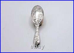 Adorable Brosse d'enfant Argent massif Allemagne Jugendstil Art-Nouveau