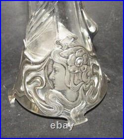 Aiguière Cristal Jugenstil WMF argenté silverplated art nouveau decanteur