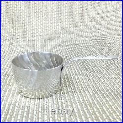 Ancien Christofle Petit Plaqué Argent Brandy Chauffant Pan Casserole Art Nouveau