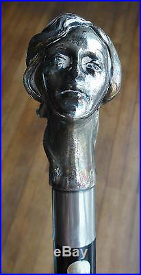 Ancienne Canne de Marche Argent No 1. Vintage Sterling Silver Walking Stick
