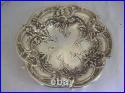 Art Nouveau 1900 SUPER REED & BARTON silver sterling coupe ARGENT MASSIF Fleurs