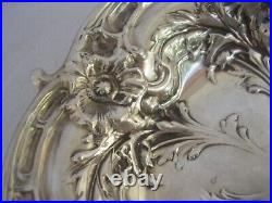 Art Nouveau 1900 SUPER REED & BARTON silver sterling coupe ARGENT MASSIF Fleurs