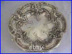 Art Nouveau 1900 SUPER REED & BARTON silver sterling coupe ARGENT MASSIF Fleurs