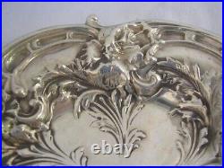 Art Nouveau 1900 SUPER REED & BARTON silver sterling coupe ARGENT MASSIF Fleurs