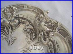 Art Nouveau 1900 SUPER REED & BARTON silver sterling coupe ARGENT MASSIF Fleurs