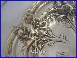 Art Nouveau 1900 SUPER REED & BARTON silver sterling coupe ARGENT MASSIF Fleurs