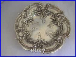 Art Nouveau 1900 SUPER REED & BARTON silver sterling coupe ARGENT MASSIF Fleurs