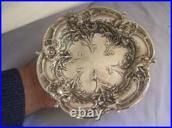 Art Nouveau 1900 SUPER REED & BARTON silver sterling coupe ARGENT MASSIF Fleurs