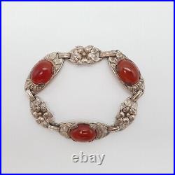 Art Nouveau 900 Argent Bracelet (226)