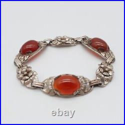 Art Nouveau 900 Argent Bracelet (226)