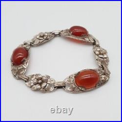 Art Nouveau 900 Argent Bracelet (226)