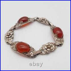 Art Nouveau 900 Argent Bracelet (226)