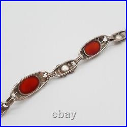 Art Nouveau 900 Argent Bracelet (226)