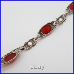 Art Nouveau 900 Argent Bracelet (226)