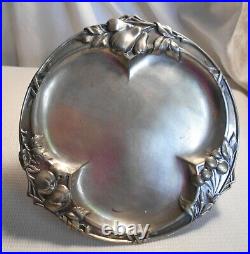 Art Nouveau Gallia Coupe Presentoir Compotier En Metal Argente Decor Fruits