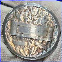 Art nouveau Gallia 1910 médaille signé MORLON Argent 1er titre sterling Silver