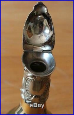 Art nouveau aiguière métal argenté émaillé Friedrich Adler