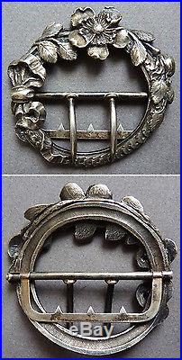 Boucle de ceinture argent massif Louis BAUDET ART NOUVEAU 1900 silver buckle