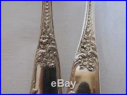 Boulenger 12 fourchettes à huitre art nouveau métal argenté coquille et fleurs