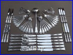 Boulenger Menagere Style Louis XV 61 Pieces En Metal Argente Annees 1950
