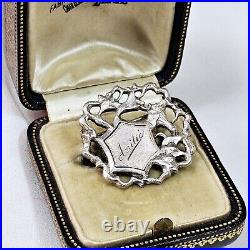 Broche Art Nouveau Amitié À Décor De Liserons En Argent Ajouré Et Vermeil