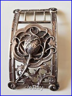Cardeilhac, rare boucle de ceinture argent massif Art Nouveau Lucien Bonvallet