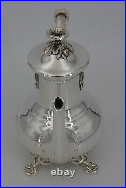 Christofle belle verseuse Art Nouveau métal argenté, excellent état monogrammée