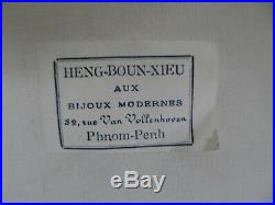 Coffret De Toilette Argent Indochine Heng Boun Xieu Phnom-penh Vers 1900