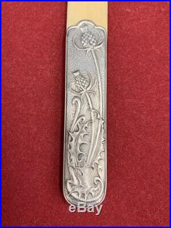 Coupe papier argent Art Nouveau par Charles Murat c. 1900 silver letter opener