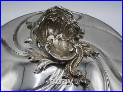 Debain Beau Legumier En Argent Massif Poincon Minerve Armoiries D Alliance