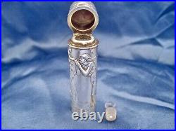 Flacon parfum sel art nouveau Dropsy argent Quitte Prudent 1882