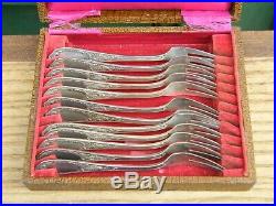 Fourchettes à Escargot Art Nouveau en Argent Plaqué Ercuis Silver Silber