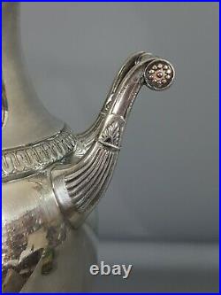 Grand Samovar métal argenté fin XIXe s. Belle argenture, bel état