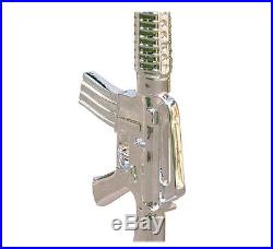 Lampe de Sol Arme Fusil M16 Argent Design Luxe Loft Pop Art