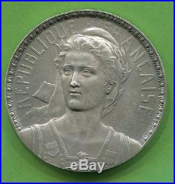 Médaille Art Nouveau SÉNAT 1930 par Ch. Pillet nominatif argent massif