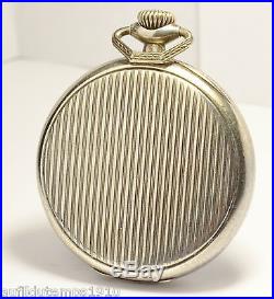 Montre Ancienne Gousset Zenith Argent Art Nouveau Vintage Silver Pocket Watch