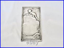 Médaille plaque art nouveau argent massif la sourceDaniel Dupuis non attribuée