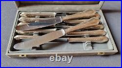 Ménagère 12 Couteaux 23,5cm Métal argenté et lame Inox