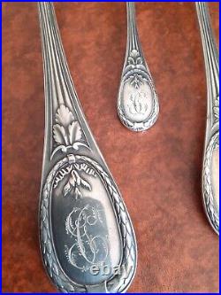 Menagere 37 Pièces CHRISTOFLE modèle TRIANON métal argenté Art Nouveau
