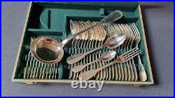 Ménagère Metal argenté ERCUIS 37 Pieces 90gr uniplat Cluny