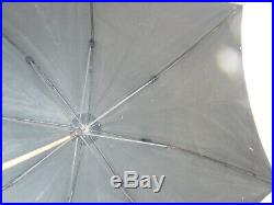Ombrelle Parapluie Art Nouveau en Argent Massif Visage de femme Silver Silber