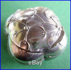 Petite Boite Gui Art Nouveau / Argent Massif (solid Silver)