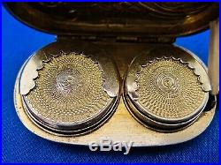 Porte louis d'or art nouveau argent 4 sangliers DEBAIN Alphonse 1883