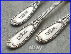 Rare Set 6 Cuillère à Glace Art Nouveau Ligament Croisé Paris Motif 800er Argent